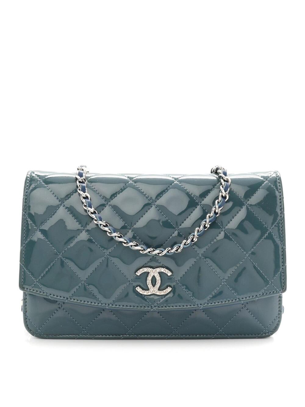 Chanel Patent Quilted Brilliant Wallet #282474C16B
